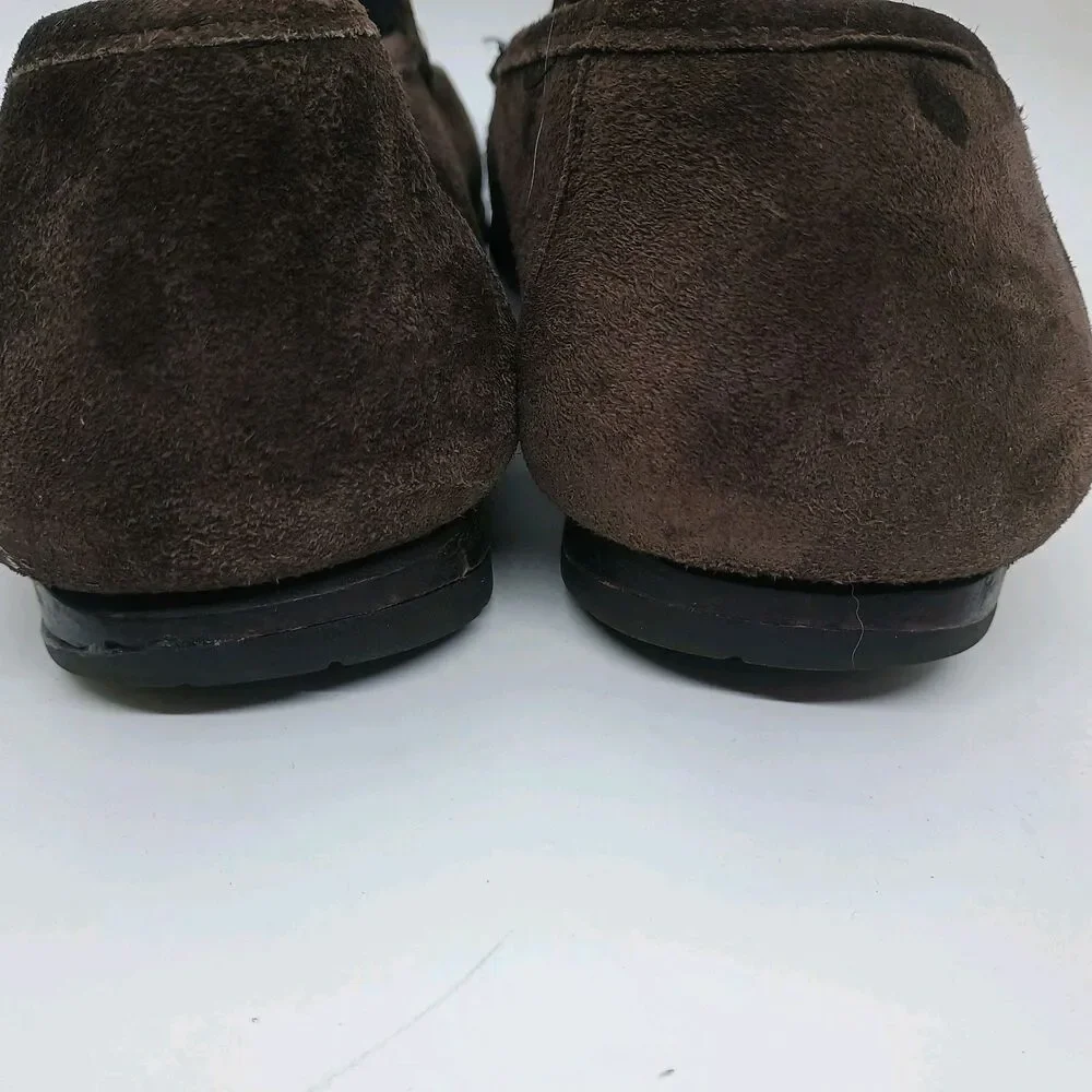Hush Puppies Roadster Brown Suede Loafers Mens 8.5 M Driving Mocs